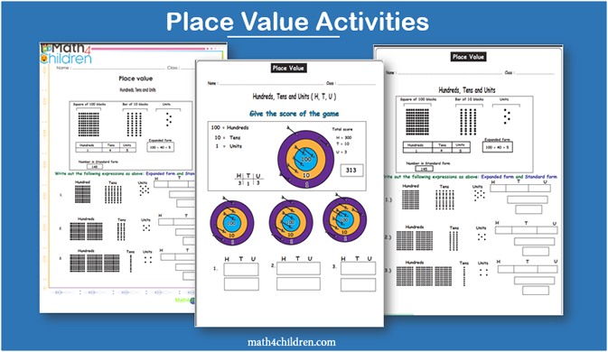These place value worksheets for kindergarten are free and in pdf. 